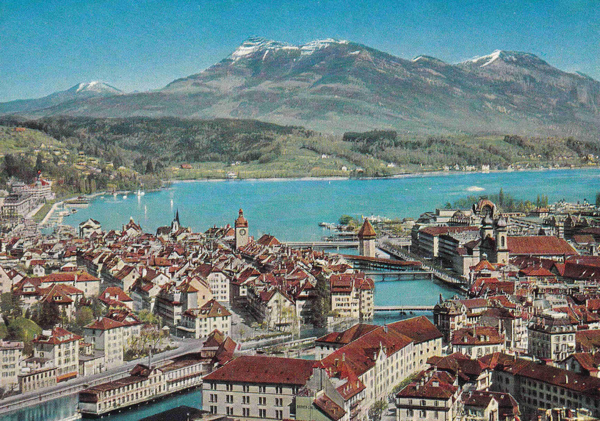 POSTAL 18660: Lucerne et le Righi vus du Gutsch
