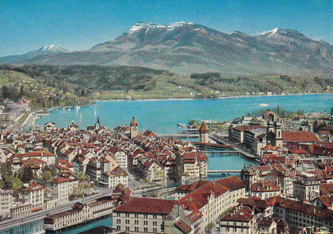POSTAL 18660: Lucerne et le Righi vus du Gutsch