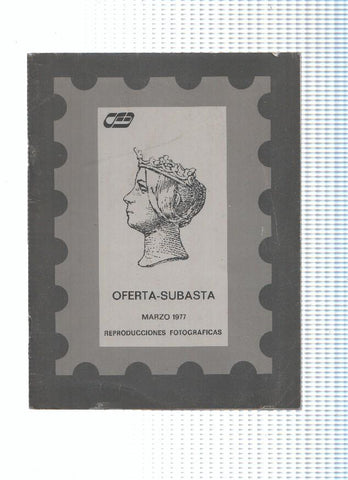 Catalogo Cafisa-3 de Oferta-Subasta marzo 1977