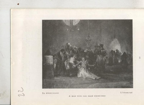 Goya en el museo del prado: lamina 22: El exorcizado