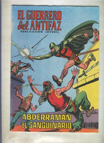 El Guerrero del Antifaz color numero 123: Abderraman el sanguinario (numerado 2 en trasera)