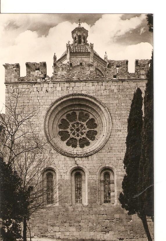 Postal 027684 : Santa Creus, Roseton romanico (Siglo XII)