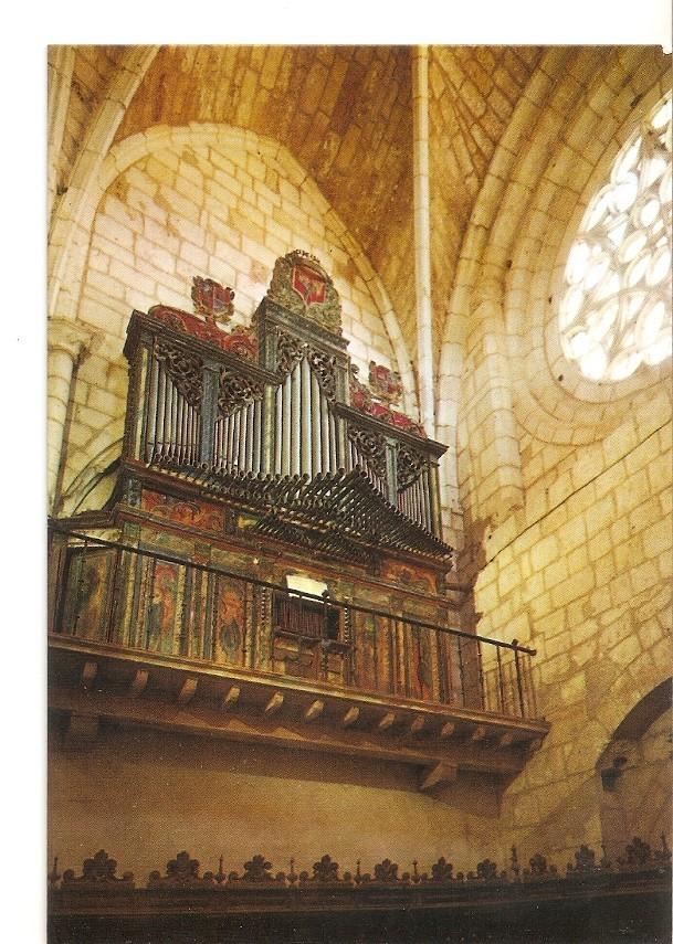Postal 025600 : Organo del siglo XVII y Roseton. Covarrubias (Burgos)