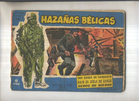 Hazañas Belicas Azules numero 015: Una barba de sargento-Bajo el cielo de corea-