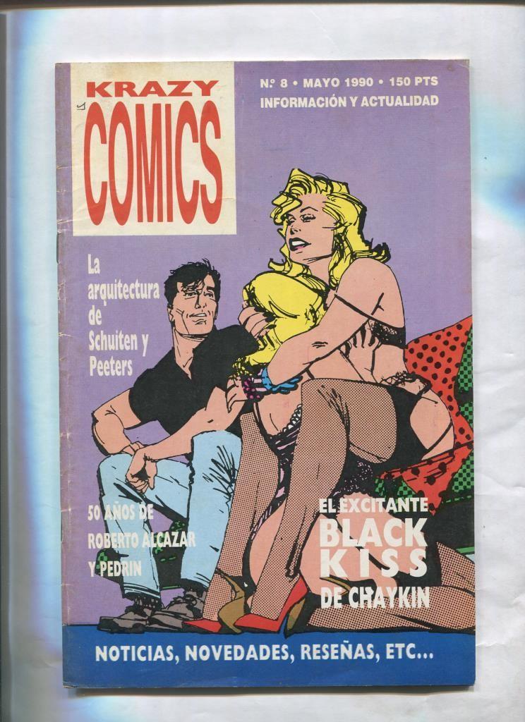 Krazy comics numero 08 (mayo 1990): Roberto Alcazar, Schuiten/Peeters-Black Kiss