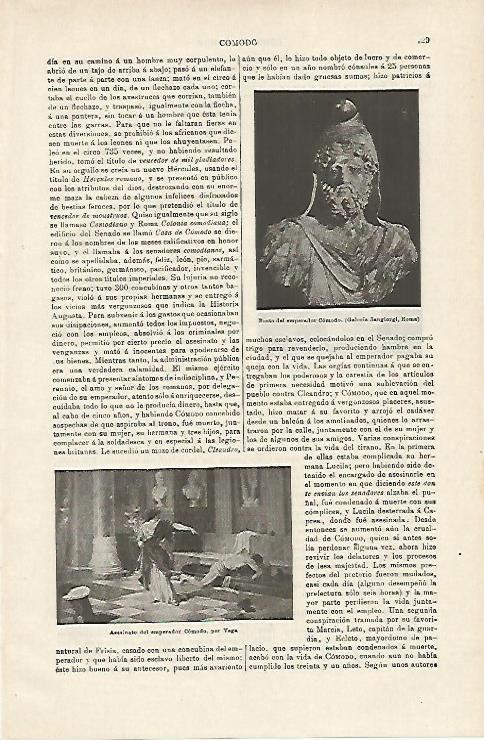 LAMINA ESPASA 14531: Busto del emperador Comodo