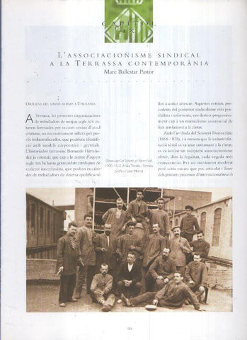 Terrassa capitol IX: L'associacionisme sindical a la Terrassa contemporania