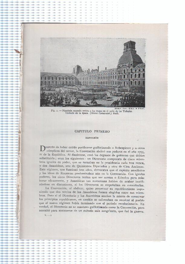 Historia del Mundo bloque 01: Napoleon (22 paginas, 22 fotos b/n , 1 foto color)