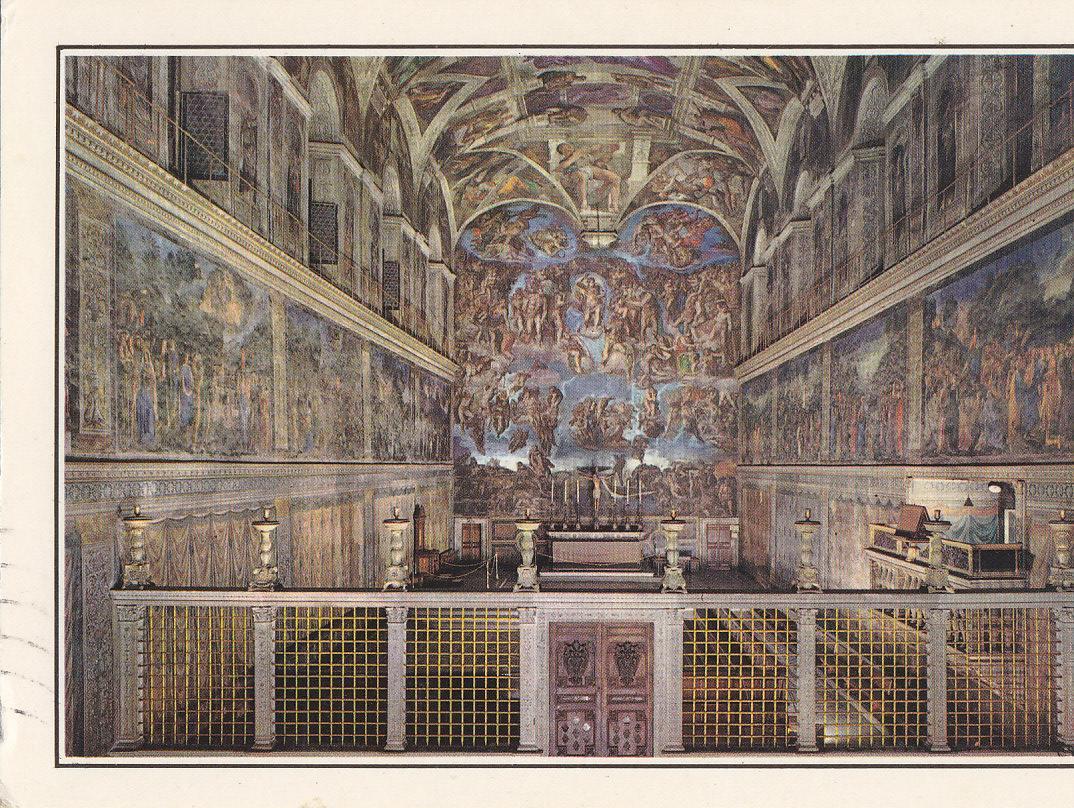 Postal 61875 : Citta  del Vaticano La Capella Sistina