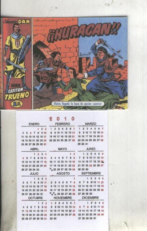 Calendario bolsillo 2010: El Capitan Trueno portada numero 013