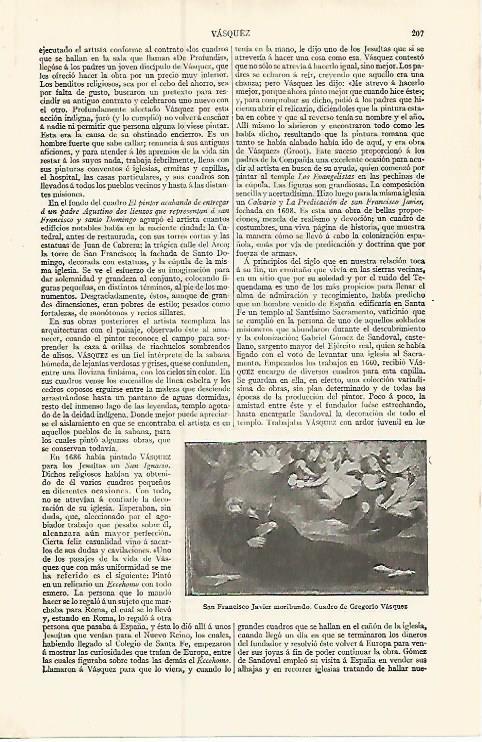 LAMINA ESPASA 17351: San Francisco Javier moribundo por G. Vazquez