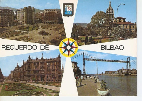 Postal 031363 : Bilbao. Pl. de Federico Moyua-Basilica de la Virgen de Begona