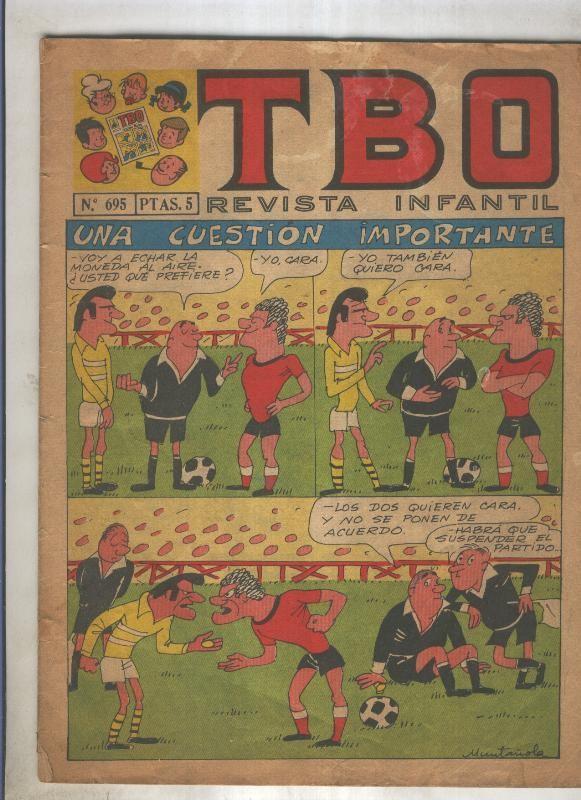 TBO numero 695: Una cuestion importante (Muntañola), (numerado 2 en trasera)