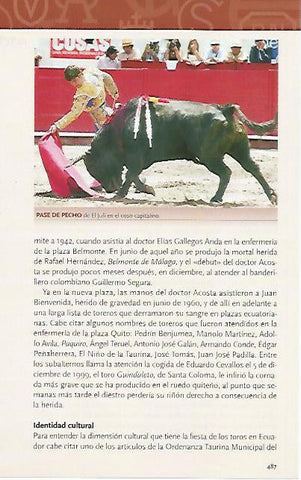 LAMINA COSSIO 50979: Pase de pecho de El Juli