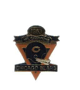 PINS: CHICAGO BEARS - NFL CHAMPIONSHIP 1963 