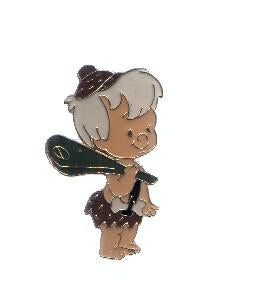 PINS: LOS PICAPIEDRA / The Flinstones : BAM-BAM - Bamm-Bamm Rubble  (pelo color blanco)