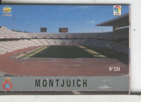 Cromos: Las Fichas de la liga 97-98: R.C.D.Espanyol numero 234: Montjuich