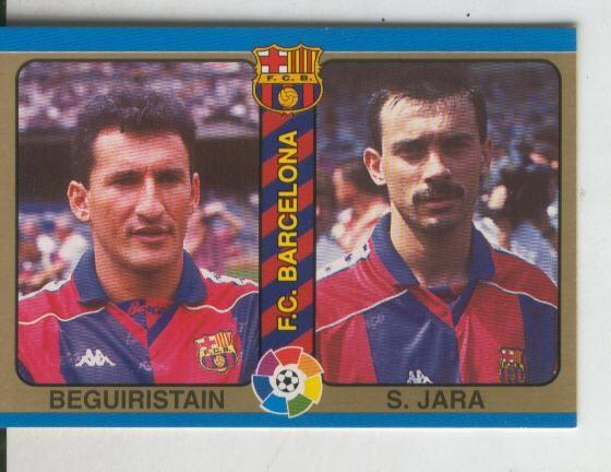 Cromo Liga 95: F.C.Barcelona numero 08: Sanchez Jara y Beguiristain