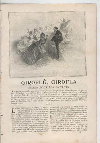 Girofle, Girofla, ronde pour les enfants