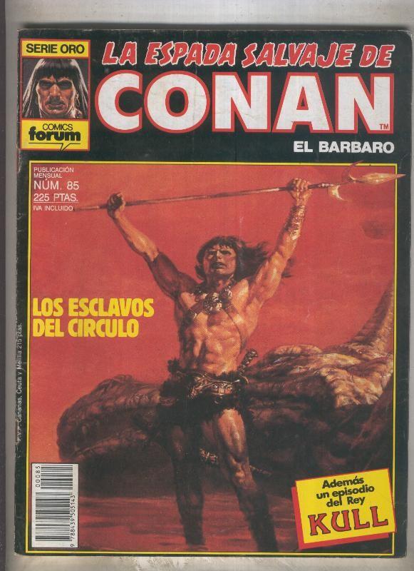 La Espada Salvaje de Conan primera edicion numero 085 (numerado 1 en trasera)
