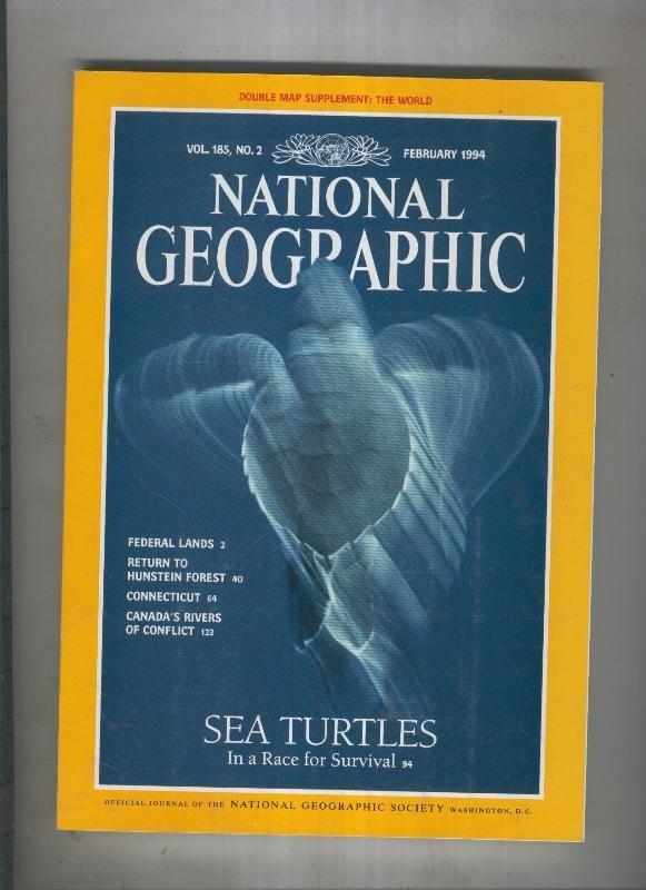 National geographic 1994 february: Sea turtles in a race for survival 