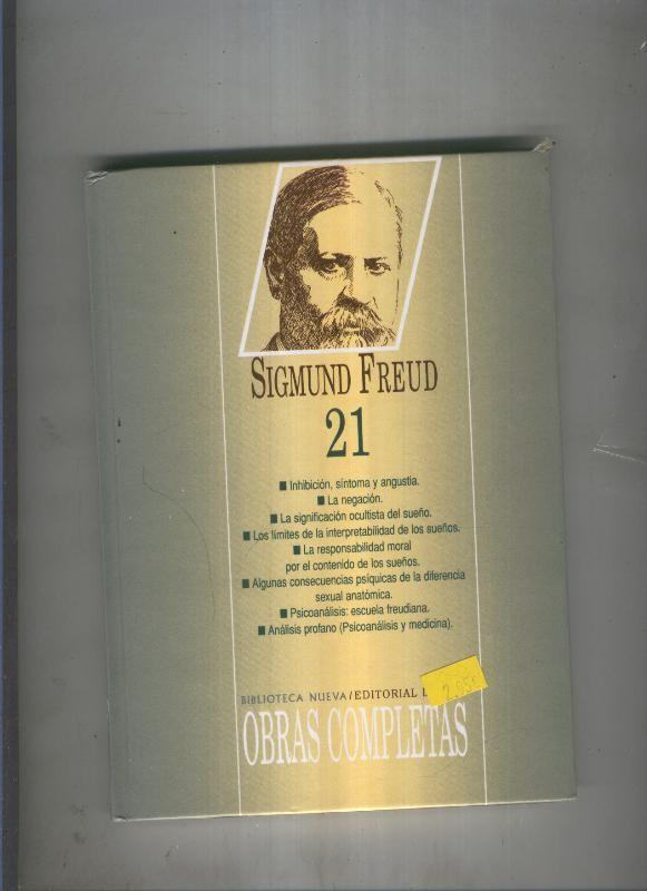 Obras completas de Sigmund Freud numero 21
