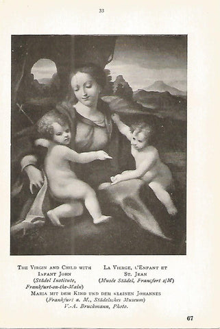 Lamina 109: CORREGGIO. La Virgen y el Niño con el niño Juan