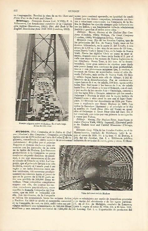 LAMINA ESPASA 4473: Puente sobre el rio Hudson