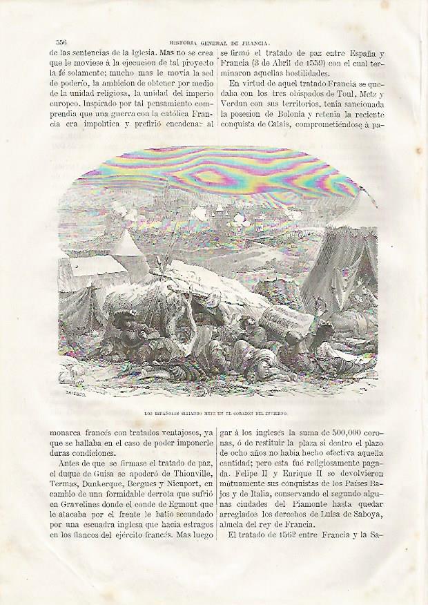 LAMINA 3551: Los españoles sitiando Metz