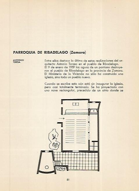 LAMINA 3620: Planta de la Parroquia de Ribadelago. Zamora