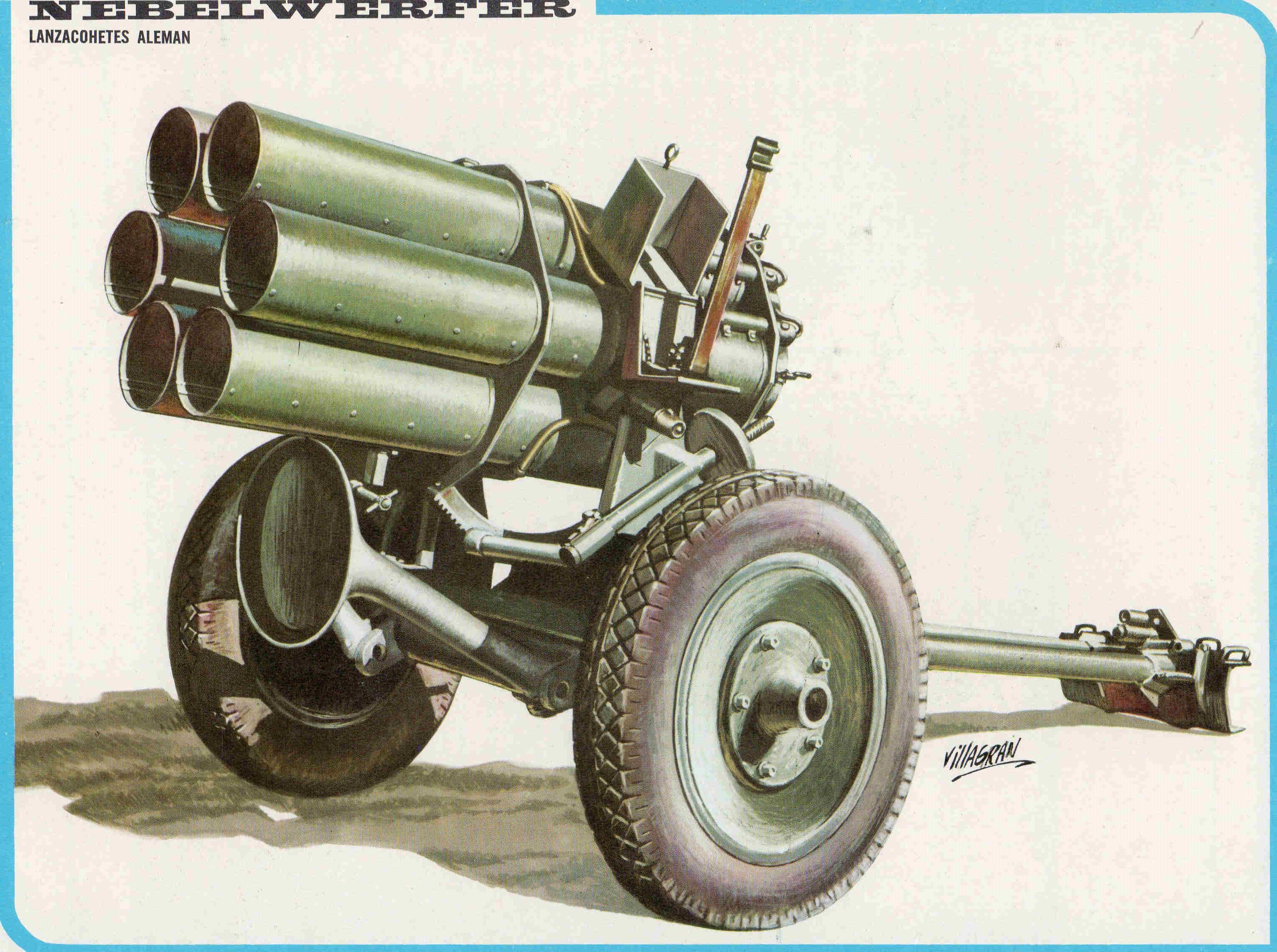 LAMINA 4181: NEBELWERFER Lanzacoetes Aleman