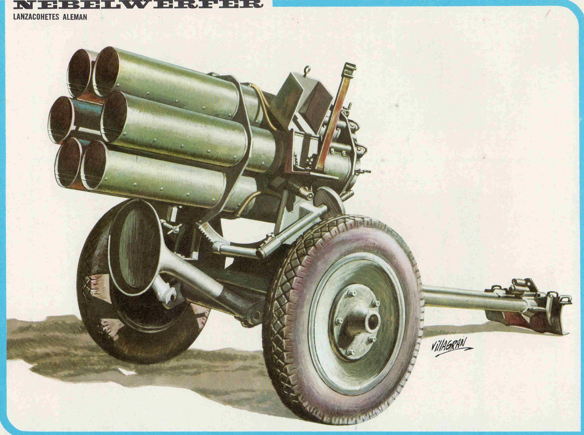 LAMINA 4181: NEBELWERFER Lanzacoetes Aleman