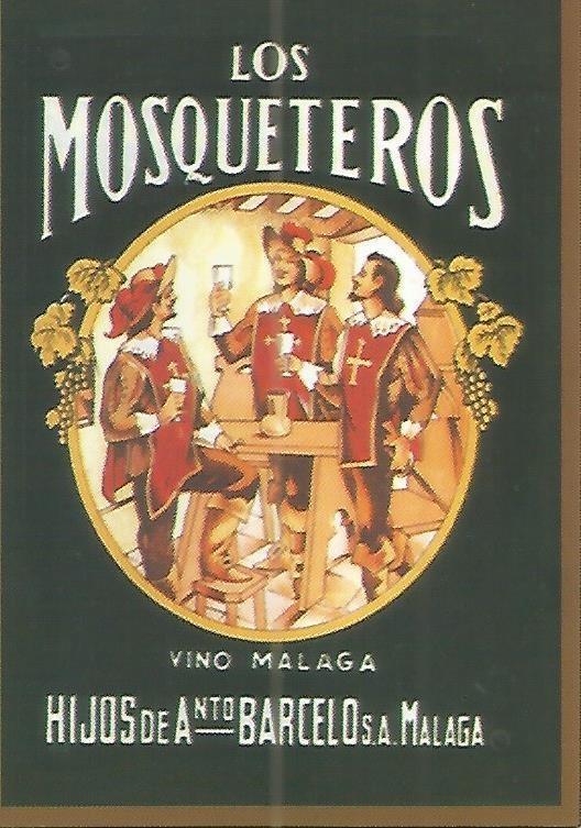 CALENDARIO PUBLICITARIO 00248: Los Mosqueteros. Vino Malaga