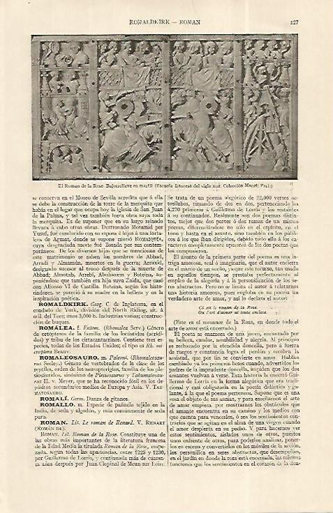 LAMINA ESPASA 19202: El Roman de la Rose