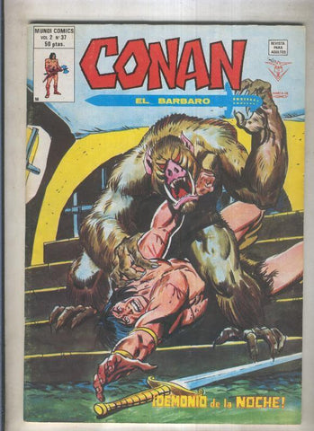 Conan el Barbaro volumen 2 numero 37 (numerado 4 en trasera)