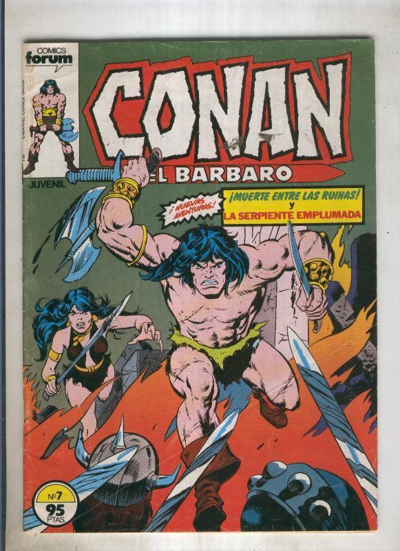 Conan el Barbaro primera edicion numero 007 (numerado 4 en trasera)