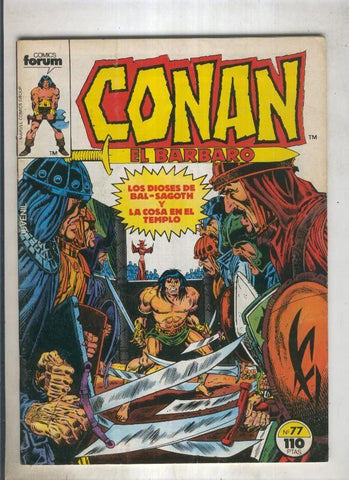 Conan el Barbaro primera edicion numero 077 (numerado 2 en trasera)