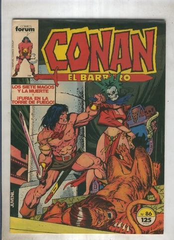 Conan el Barbaro primera edicion numero 086 (numerado 4 en trasera)