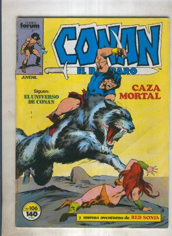 Conan el Barbaro primera edicion numero 106 (numerado 2 en trasera)