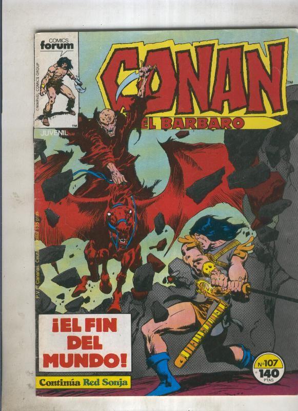 Conan el Barbaro primera edicion numero 107 (numerado 1 en trasera)