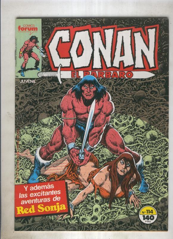 Conan el Barbaro primera edicion numero 114 (numerado 1 en trasera)