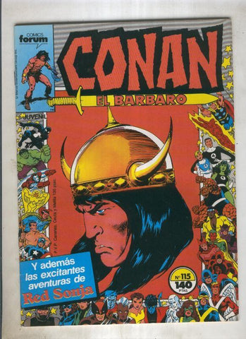 Conan el Barbaro primera edicion numero 115 (numerado 1 en trasera)