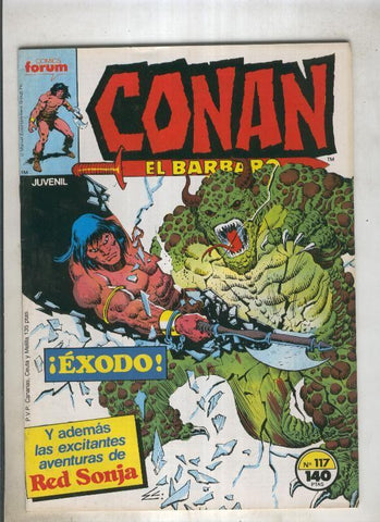 Conan el Barbaro primera edicion numero 117 (numerado 1 en trasera)