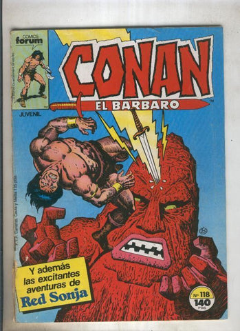 Conan el Barbaro primera edicion numero 118 (numerado 2 en trasera)