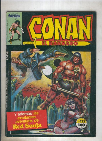 Conan el Barbaro primera edicion numero 122 (numerado 3 en trasera)
