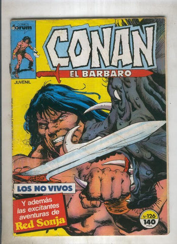 Conan el Barbaro primera edicion numero 126 (numerado 4 en trasera)