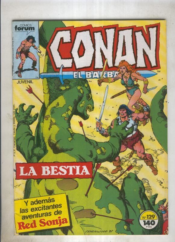 Conan el Barbaro primera edicion numero 129 (numerado 1 en trasera)