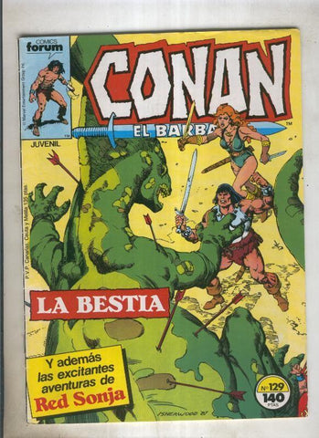 Conan el Barbaro primera edicion numero 129 (numerado 3 en trasera)