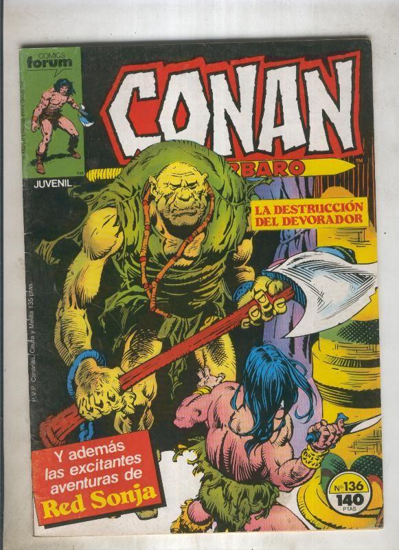 Conan el Barbaro primera edicion numero 136 (numerado 2 en trasera)