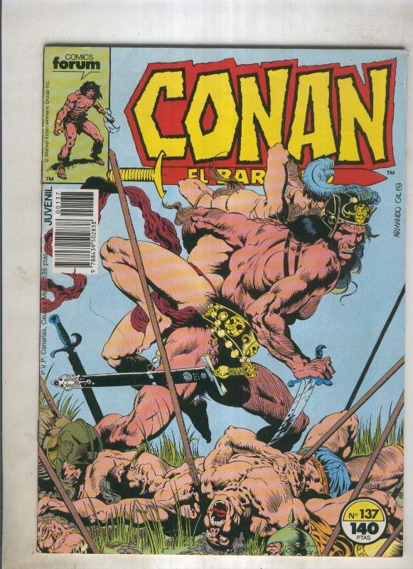 Conan el Barbaro primera edicion numero 137 (numerado 2 en trasera)